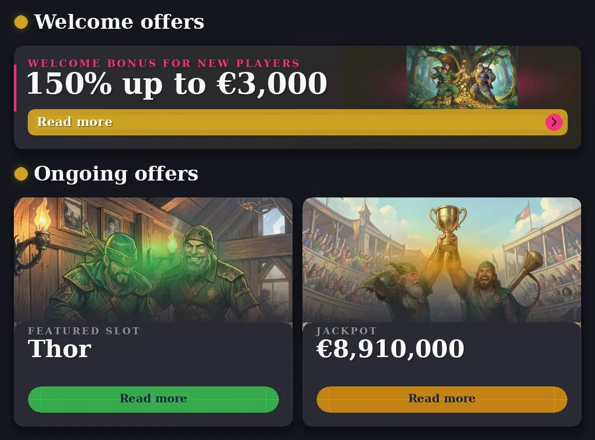 BetNuvo Casino: 150% €3,000, Thor, €8,910,000
